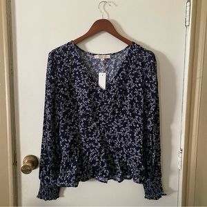 NWT Ann Taylor Loft Floral Blouse